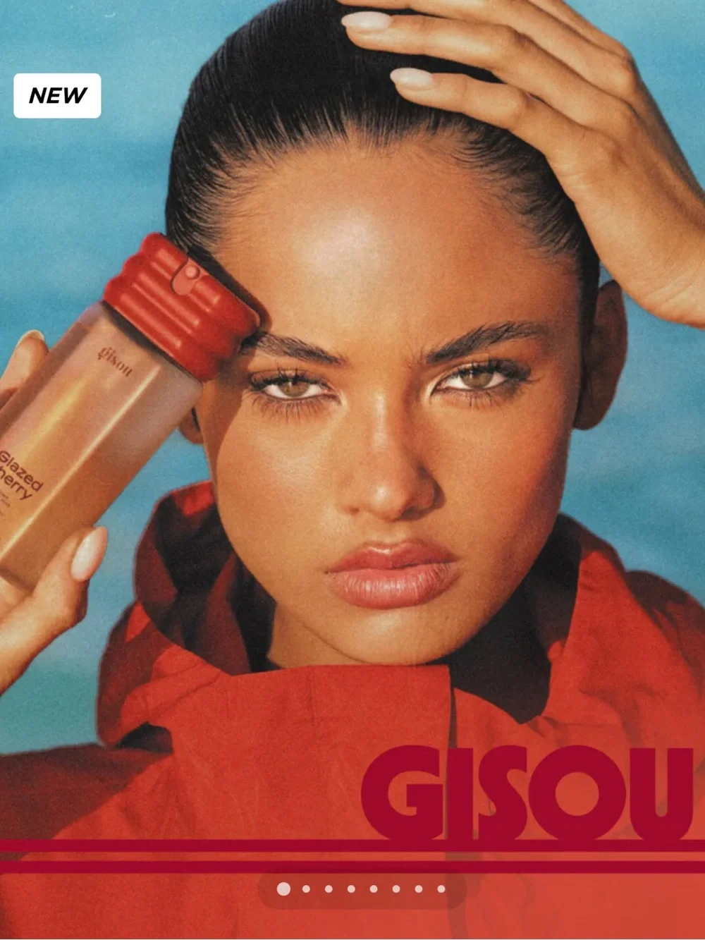 Gisou HONEY INFUSED HAIR & BODY MIST (glazed cherry) new